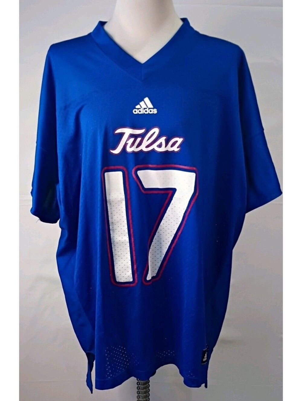 Adidas Tulsa Football #17 Blue Jersey Size 2XL